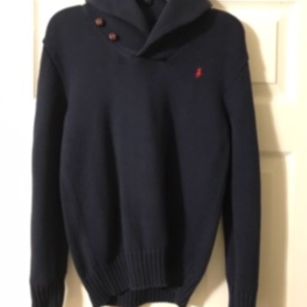 Boys Navy Ralph Lauren Polo Sweater Large 14-16